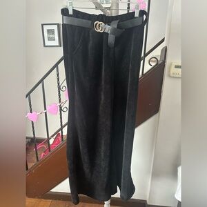 NWT Made in Italy Black Wide Leg Pants